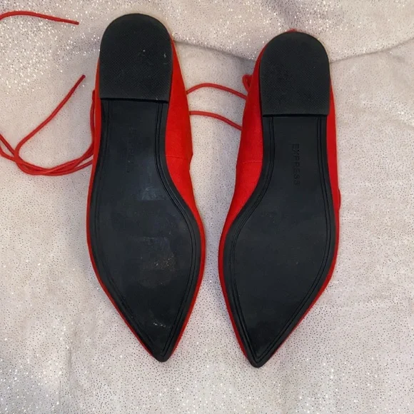 Red Ballet Flats - Picture 4 of 4